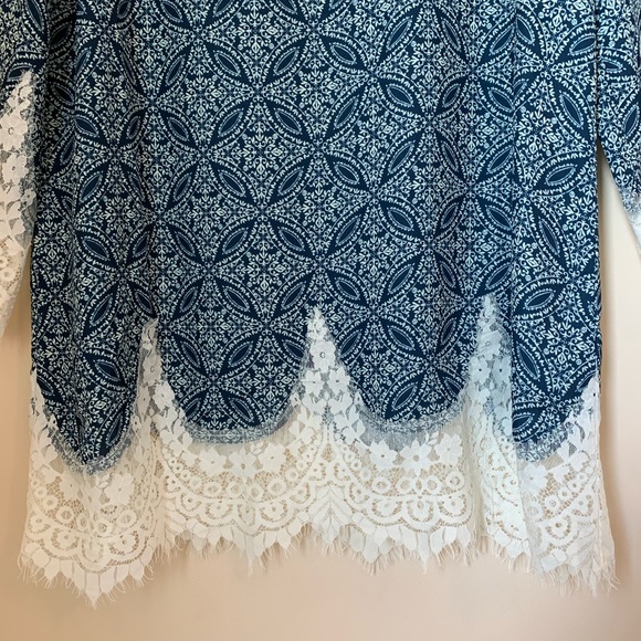 Blu Pepper Boho Bell Sleeve Shift Dress Size M NWT - Picture 3 of 8